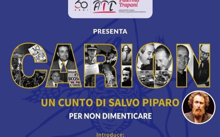 Teatro Biondo di Palermo - "Carion" , Un Cunto di Salvo Piparo per non dimenticare - Mercoledi 22 Giugno 2024 ore 21,00